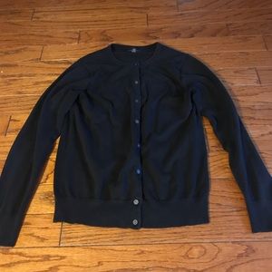 Black cardigan